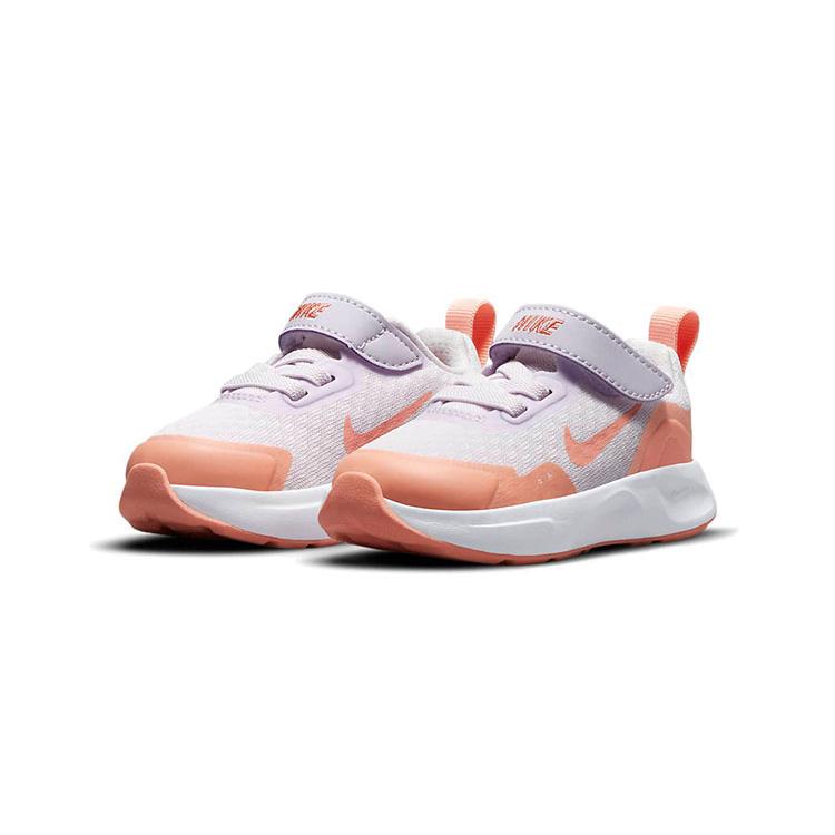 Nike Wearallday TD Slip Resistant Cushioning Abrasion Resistant Low Top Running Shoes Orange Purple Infant And Toddler CJ3818-500