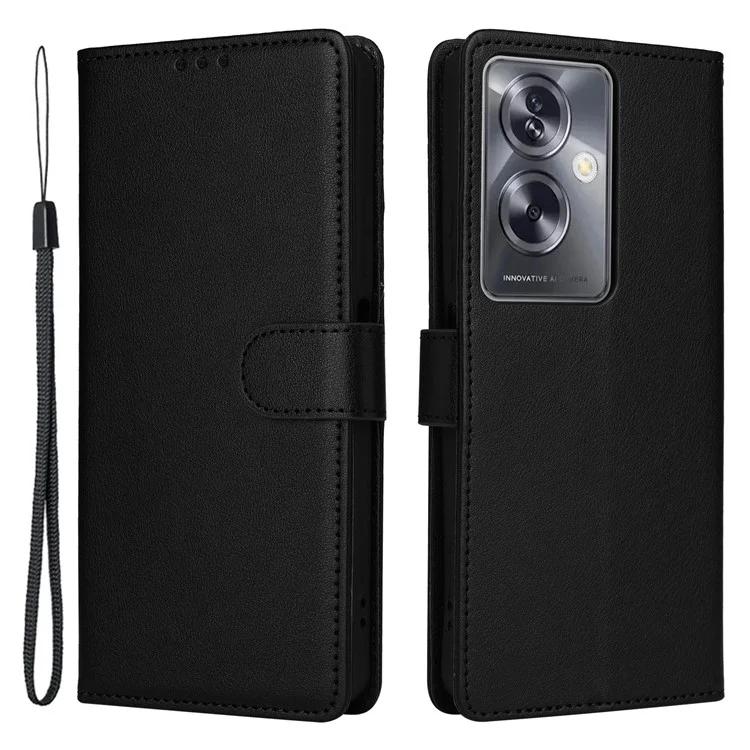 

For Oppo A79 5G / A2 5G Case Stand PU Leather Wallet Phone Cover Wholesale Suppliers - Black