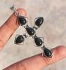 Black Onyx Gemstone 925 Sterling Silver Plated Gifted Cross Shape Pendant Jewelry NST-J2H11948