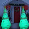 7FT Inflatable Christmas Tree Outdoor Christmas Decorations With Build In Bright LED Lights With Remote For Garden Lawn Party