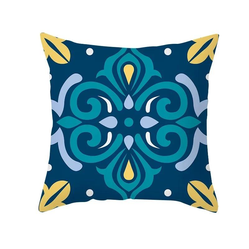 Home Decor Exquisite Patterned Decorative Throw Pillow Covers Pattern Cushion Cover Suitable For Sofa Bedroom Car Pillow Cover