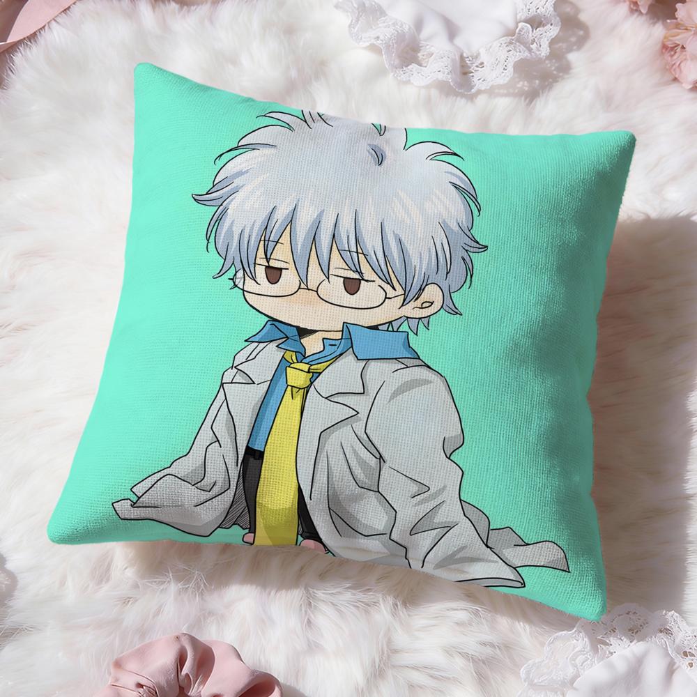 Gintama hot anime Cushion Cover Premium Comfort Reversible Pillow Cove -Two in One Design for Any Room & Car Interior