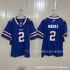 Buffalo Bills NFL Fotbalový dres 2 Moore Pánský Vyšívaná Bavlněná Sportovní Košile Fanouškovské Oblečení Ležérní Použití