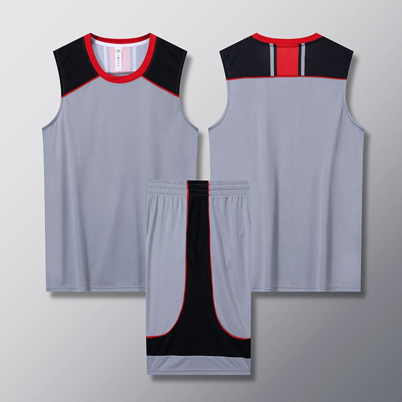 Basketball suit Men's sports quick-drying competition team uniform vest Children's basketball training suit Large size jersey Sleeveless