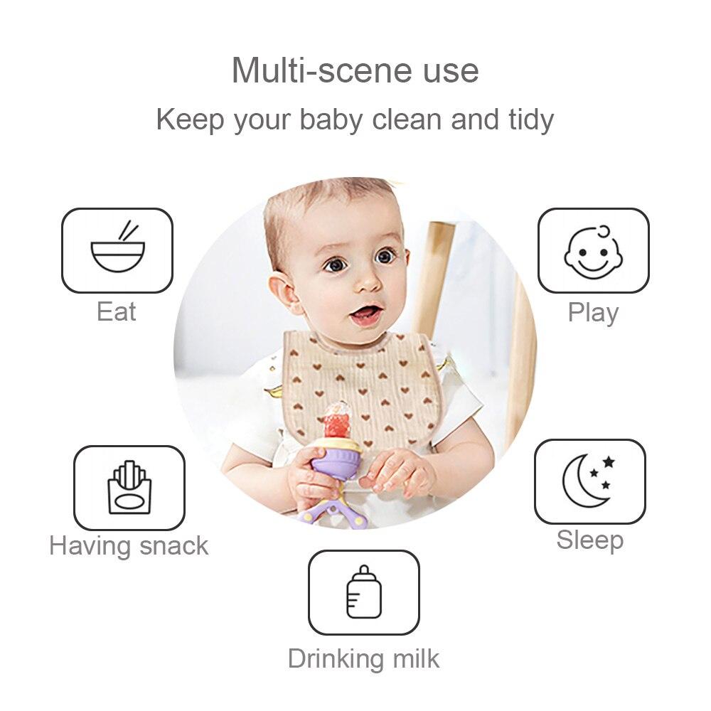 Pack of 3 Baby Bib – Soft Silicone Waterproof Feeding Bib with Adjustable Food Catcher Pocket