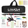 Lixada Fishing Rod and Reel Combo Carbon Fiber Telescopic Fishing Rod with Spinning Reel Combo Carrier Bag Case