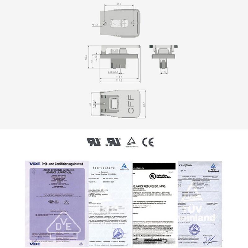KJD17B-16 4kolíkové stolní pily Elektromagnetické tlačítkové spínače 16A AC250V lopatkový spínač pro stolní vrtačky/brusky/soustruhy