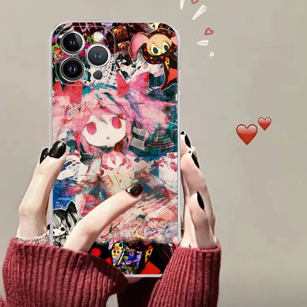 

Girl Anime Puella Magi Madoka Magica For IPhone 17 16 15 14 13 12 11 Pro Max Plus Transparent Soft TPU Phone Cover iPhone 14 plus