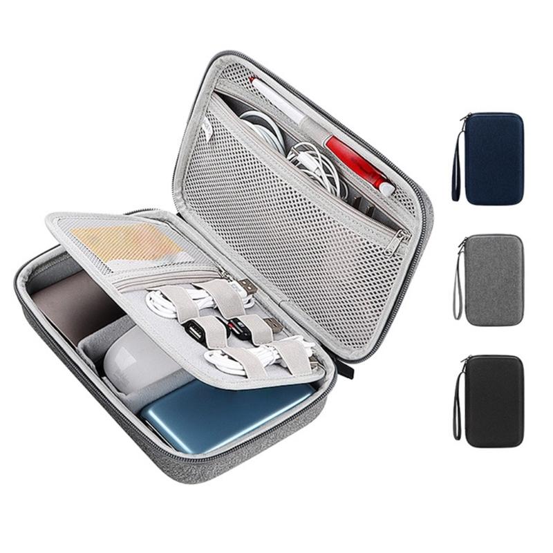 Travel Cable Organizers Pouch Electronic Accessories Carry Case Portable Storage Bag for Charging Cable Phone