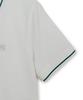 Emelbi Women'S Varsity Sportive Jersey Collared T-Shirt Ny (White)