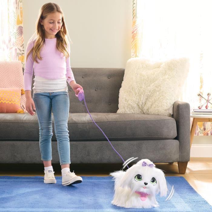 Jouet Interactif - FURREAL FRIENDS - GoGo Puppy Le Chien - Plus De 30 Sons Et Réactions, Laisse Détachable Et Brosse