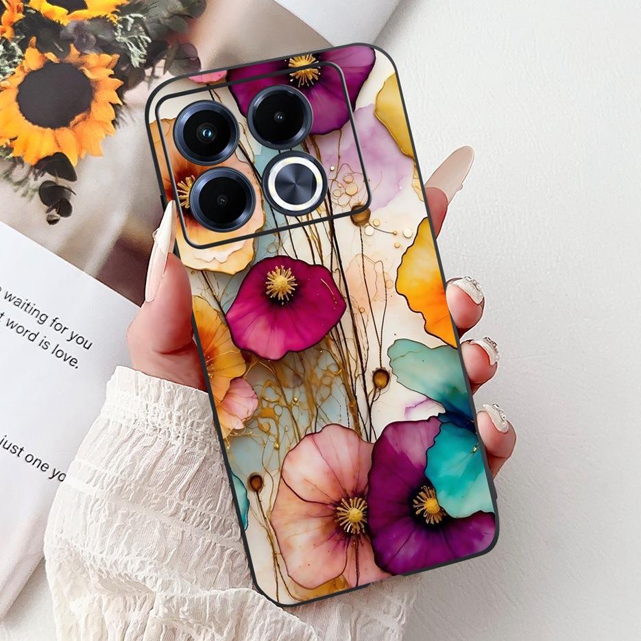 For Infinix Note 40 5G Case X6852 New Luxury Painted Cover Soft Silicone Phone Case For Infinix Note 40 Pro Plus Note40 4G Shell