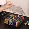 1pc Transparent/semi Transparent Black Flip Cover Toy Car Model Storage Box, Large Capacity Suitable for Hot Wheels Display Box