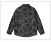 Herren Japanische Jacquard Karomuster Denim Hemdjacke - Lockere Passform, Abfallende Schultern, Langarm, Herbst Freizeitkleidung