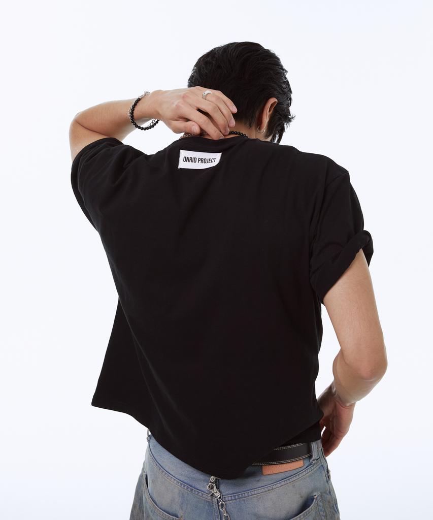ONRIDPROJECT Men'S Logo Label T-Shirt - Black