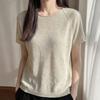 Navava Women Daily Simple Round Neck Short Sleeve Knit Nk3697