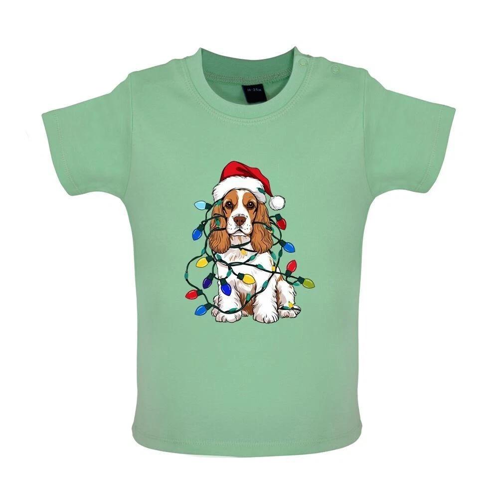 Cockapoo Christmas Dog - Baby Kids Boys Girls Unisex T-Shirt / Babygrow - Dog Dogs Pet Pets Love Funny 110