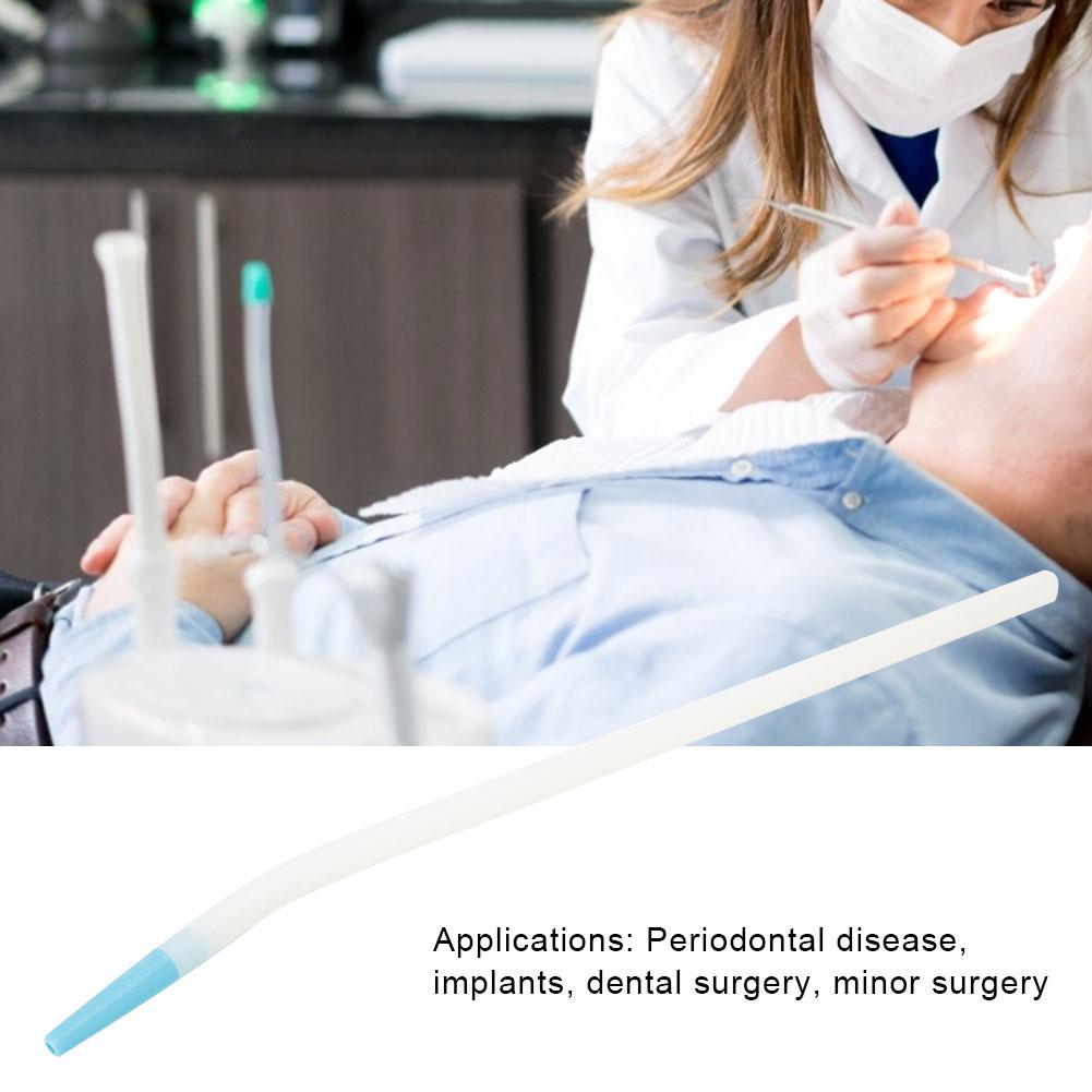 25pcs   Bag Dental Implants Surgical Bends Pipe Oral Surgery Curved Elbow Suction Straw Aspirator Tube Dentist Tool