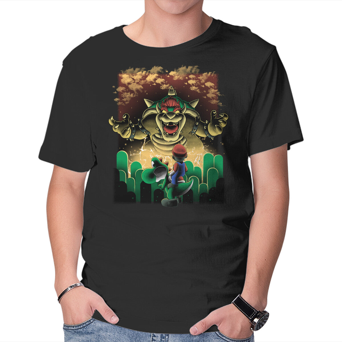 Unisex Crew Neck T-Shirt Final Boss Rampage Graphic Short Sleeve Casual Tee XXXXL