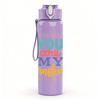 1PC You Are My Sunshine Color Text 750ml Color Plastic Sports Water Bottle Leakproof Flip Straw Lid Suitable for Sports Office Home Use