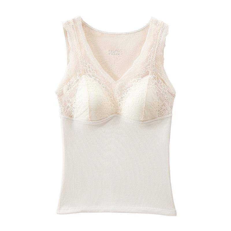 Ultra-Soft Velvet Lace Warm Vest for Autumn & Winter