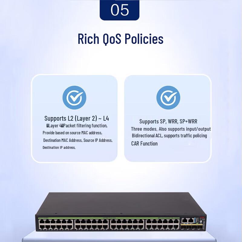 H3C S5135S-48FP4X-EI Managed PoE Switch