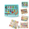 Customized Magnetic Colorful Number Maze Montessori Wooden Magnetic Puzzle Counting Game Toy