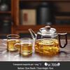 ZISIZ High Borosilicate Glass Teapot Kettle Set