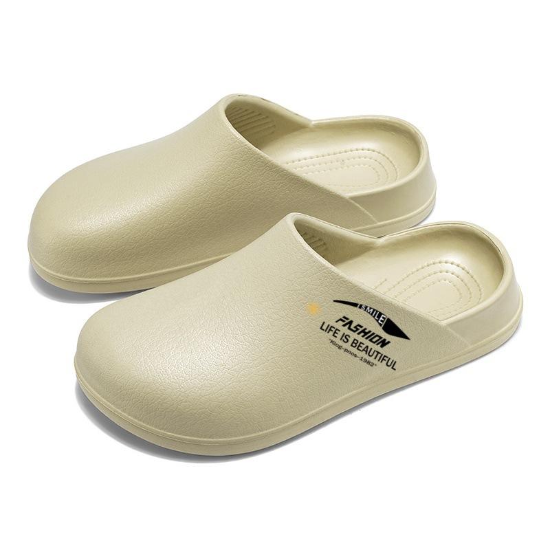 EVA weicher Boden auf Scheiße treten Gefühl Baotou Slipper große Größe Mode Freizeitschuhe rutschfest und desodorierend Arbeit Boken coole Hausschuhe