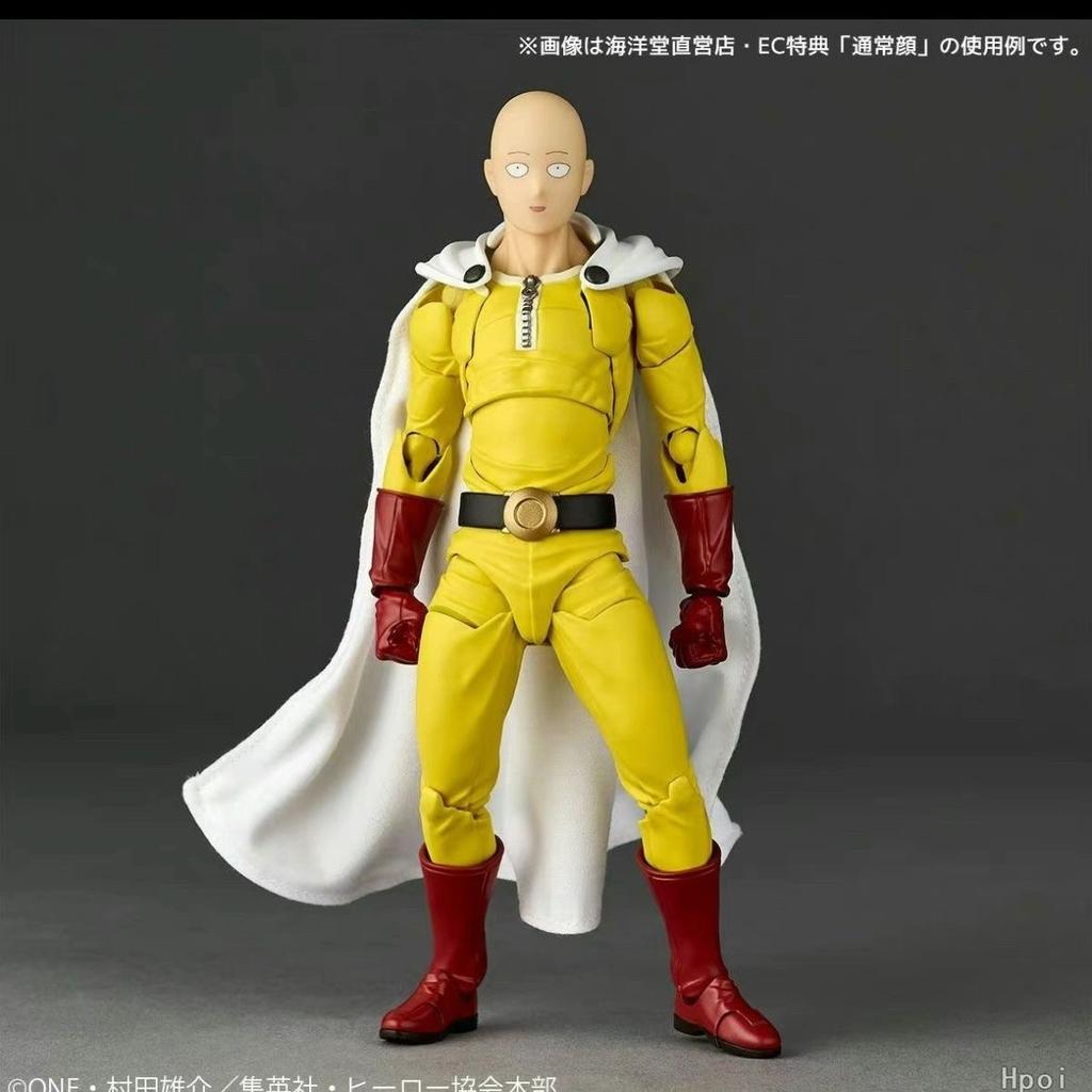 Genuine One Punch Man Genos Figure Kaiyodo Revoltech Yamaguchi Articulated Action Figure Anime Desktop Decoration Collect Toy