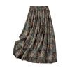Falda Midi de Corte A con Estampado Floral