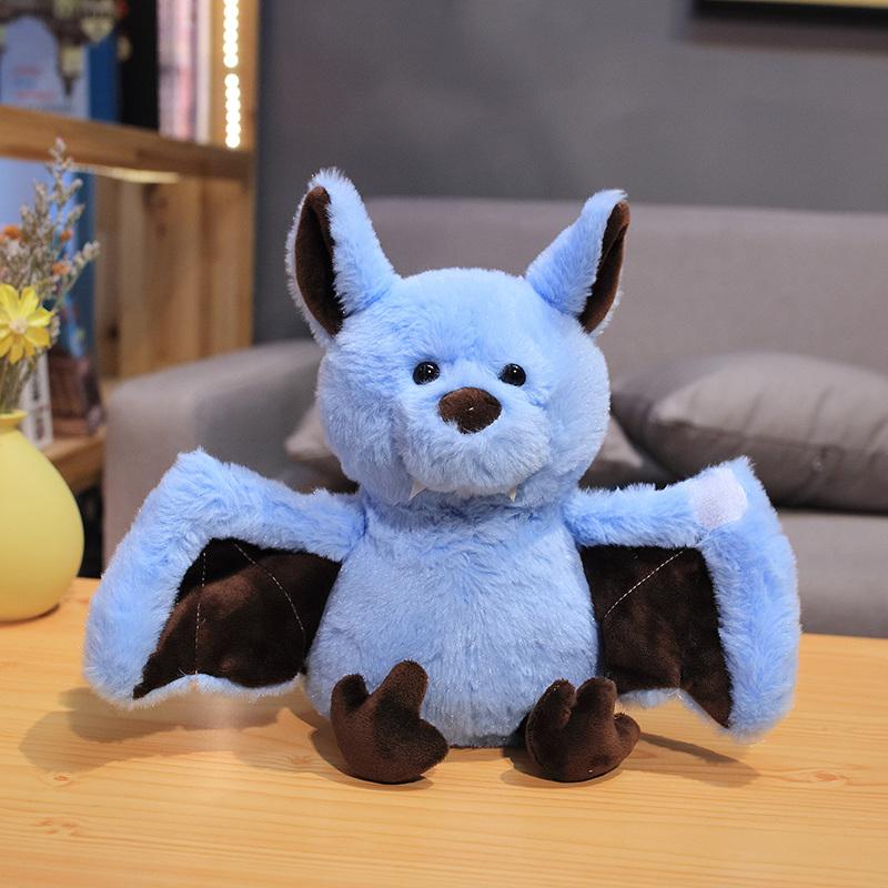24CM Cartoon Bat Plush Toy Dark Elf Cute Sleep Storytelling Stuffed Doll Gift for Children
