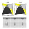 Yellow Grey Geometric Pillow Case Graphic Pillow Cover Morden Pillowcases For Sofa Couch Bed Living Room