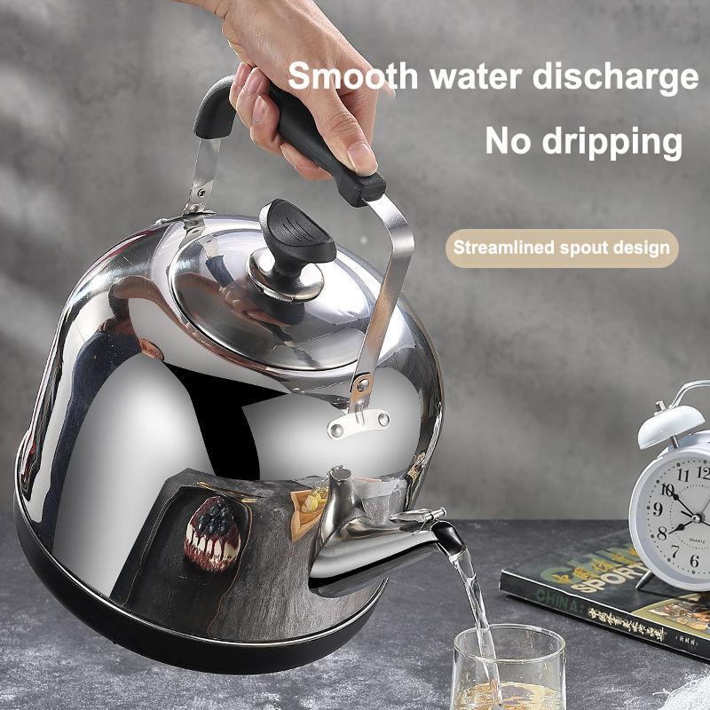 5L Wasserkocher mit großem Fassungsvermögen, 304 Edelstahl, Pfeife, automatische Abschaltung, Isolierung, Wasserkocher, Haushaltsteekanne