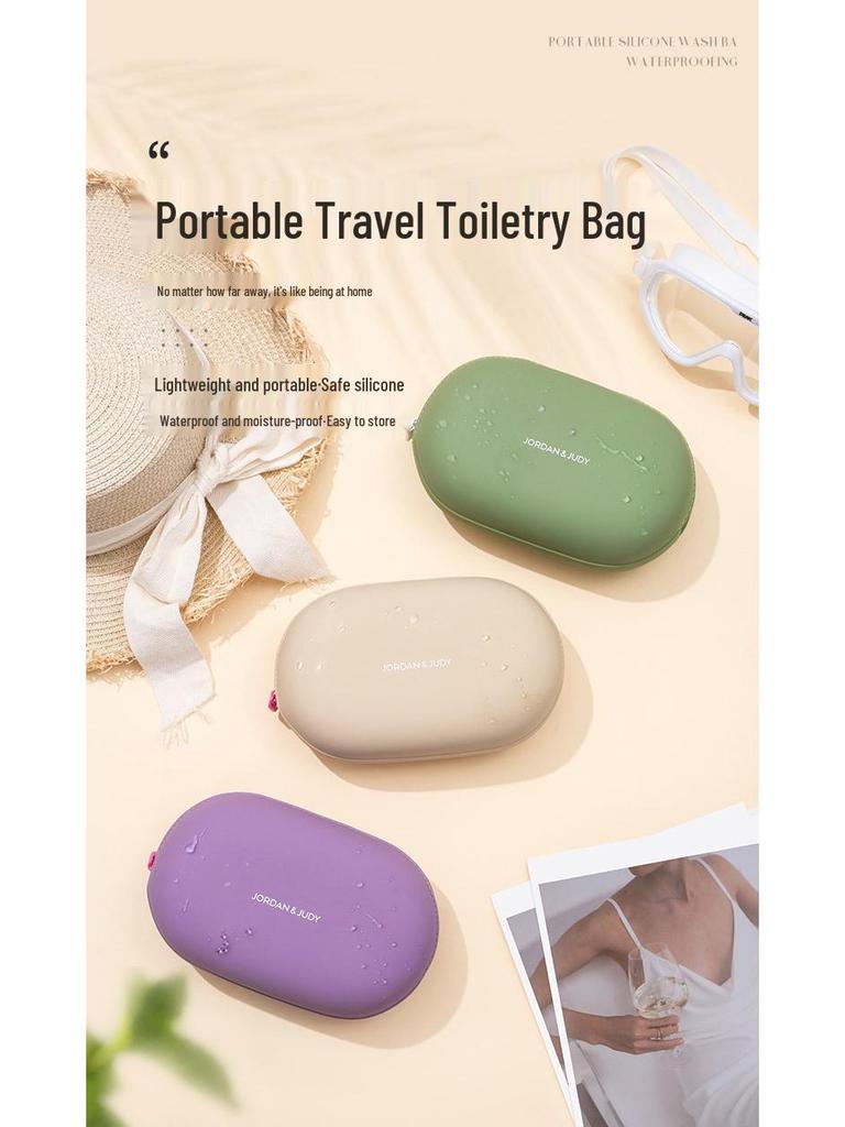 Waterproof Silicone Travel Toiletry and Makeup Bag for Men