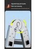 Galvanized Folding A-Frame Ladder: Double-Sided, Multifunctional, Thickened for Outdoor or Household Use