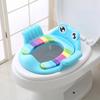 Frog Shape Baby Unisex Soft Padded Round Potty Training Toilet Seat with Handles