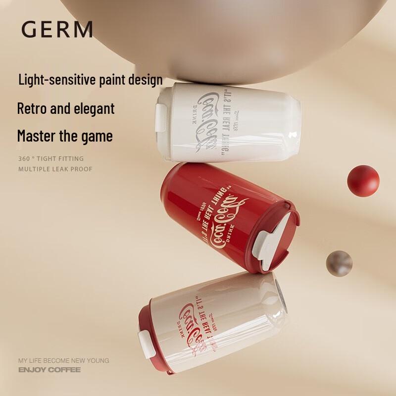 Gemii Retro Coca-Cola Mocha 316 Stainless Steel Insulated Bottle