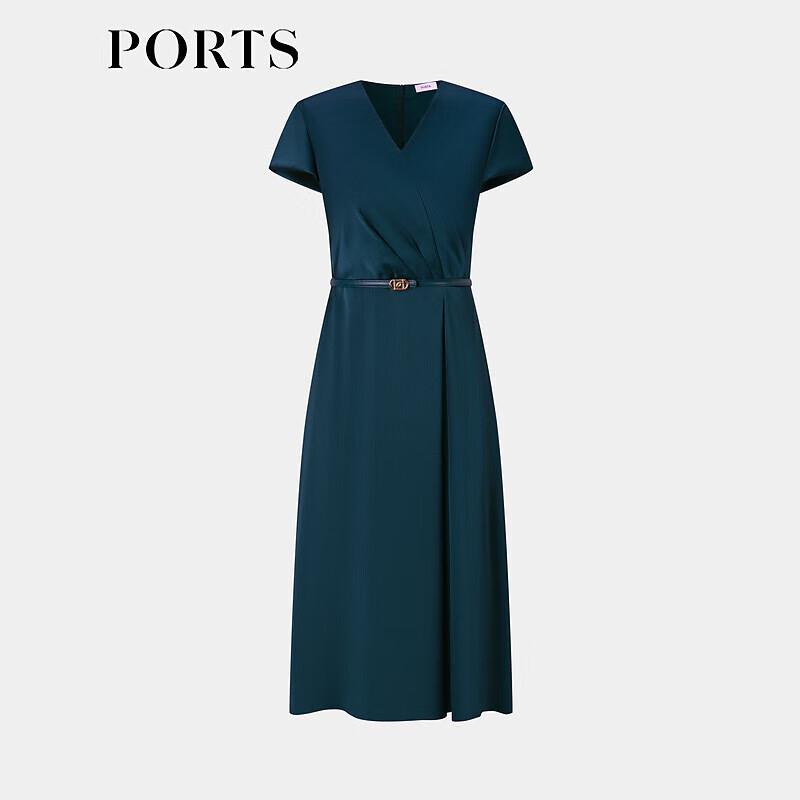 PORTS Women's V-Neck Knit Midi Dress