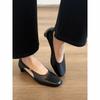 Versie van schapenvacht~ ondiepe holle sandalen damessomerkleding veelzijdig casual woon-werkverkeer Mary Jane schoenen ademende enkele schoenen dames