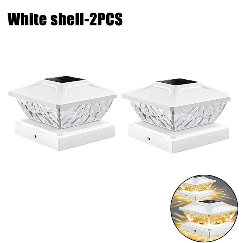 Outdoor Solar Post Cap 2 Modes Fence Light LED Post Lamp Solar Powered Waterproof For Wood Posts Yard Garden Outside