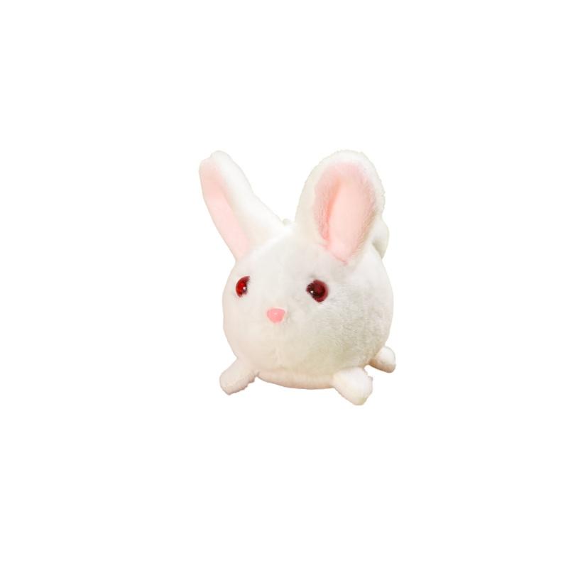 Entzückendes Lejier Weißes Katze Plüschtier mit wedelndem Schwanz für Kinder