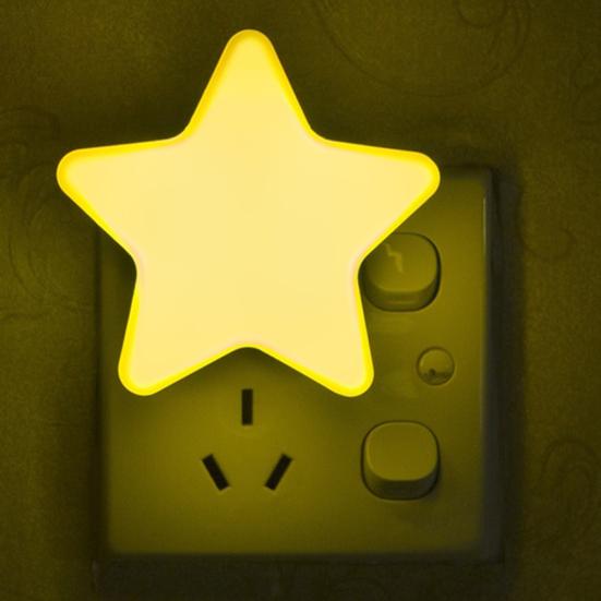 EU/US Plug Star LED Night Light Sensor Control Decoration Lampă de dormit pentru bebeluși