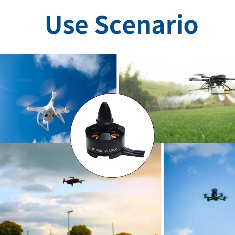 1806 2280KV Brushless Motor With Reverse Thread For Aerial Photography Drones And Aircraft