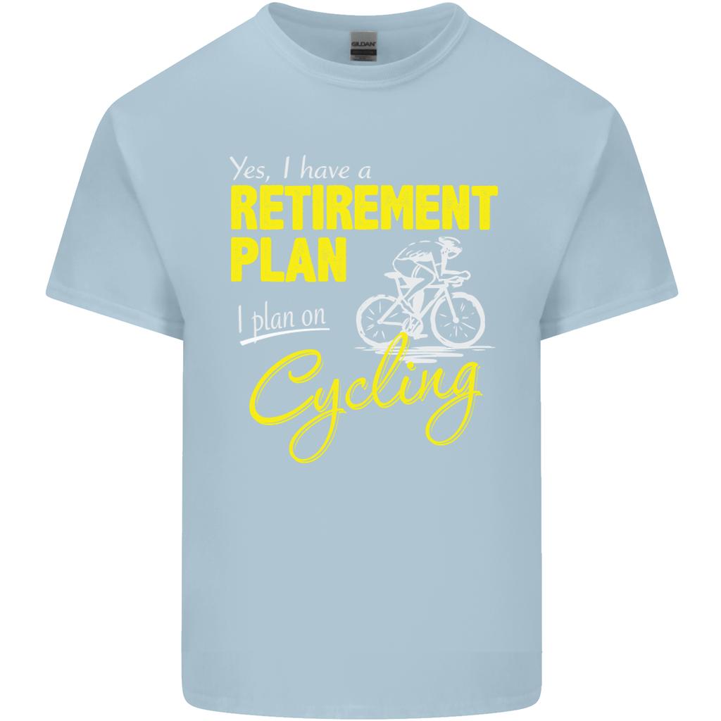 Cycling RetireUnisext Plan Cyclist Funny Unisexs Light Cotton TShirt