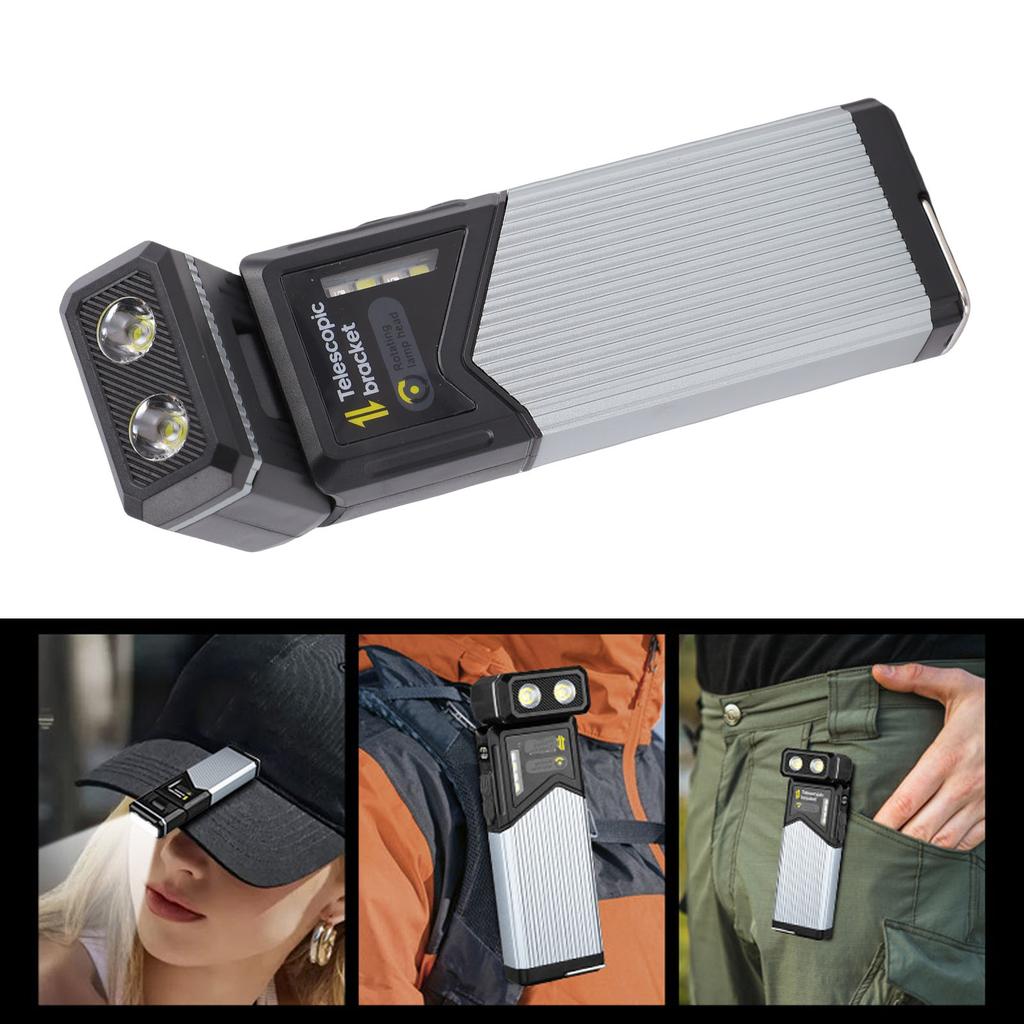 Telescopic Camping Light Water Proof Rechargeable Magnetic LED Work Light Flashlight with Clamp for Car Repair Emergency Hiking