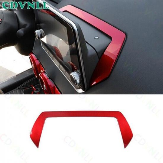 Central Console GPS Navigation Cover For Nissan Sentra Sylphy -24 Bright Red