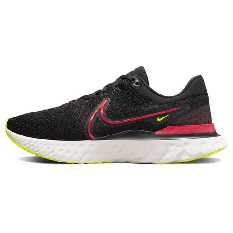 New Nike React Infinity Run Flyknit 3 Black Siren Red Volt DH5392-007
