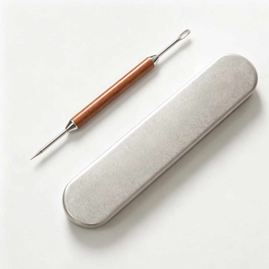 1PC Stainless Steel Coffee Needles Decorating Coffee Pull Flower Needle Espresso Latte Art Pen Wooden Barista Tools Accessorie