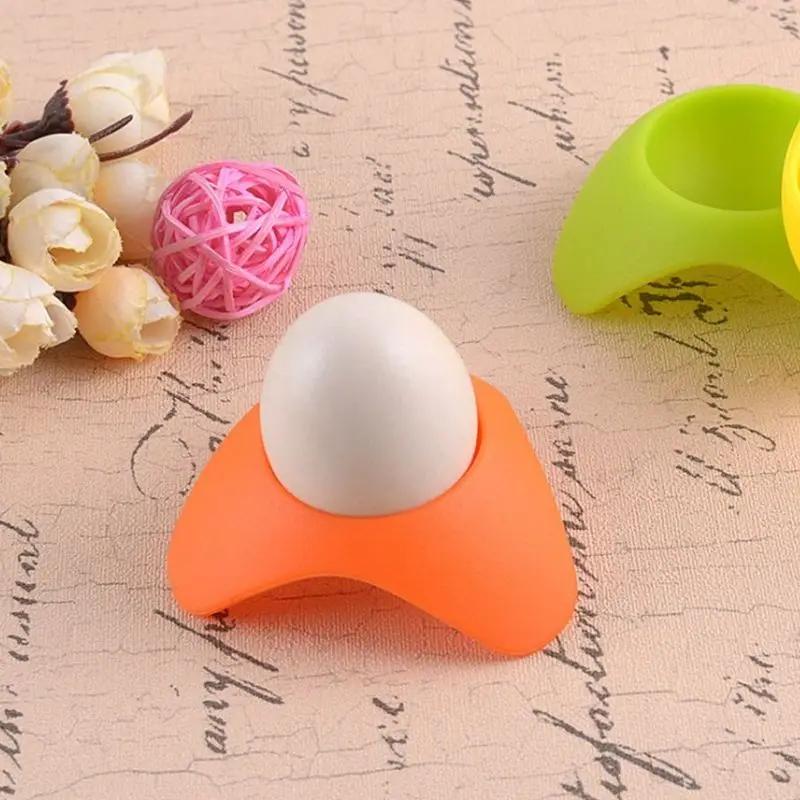 Silicone Egg Tray Colored Egg Seat Holder Stand Storage Rack Eggs Cup Holder For Home Kitchen Gadgets Tools Crepiere